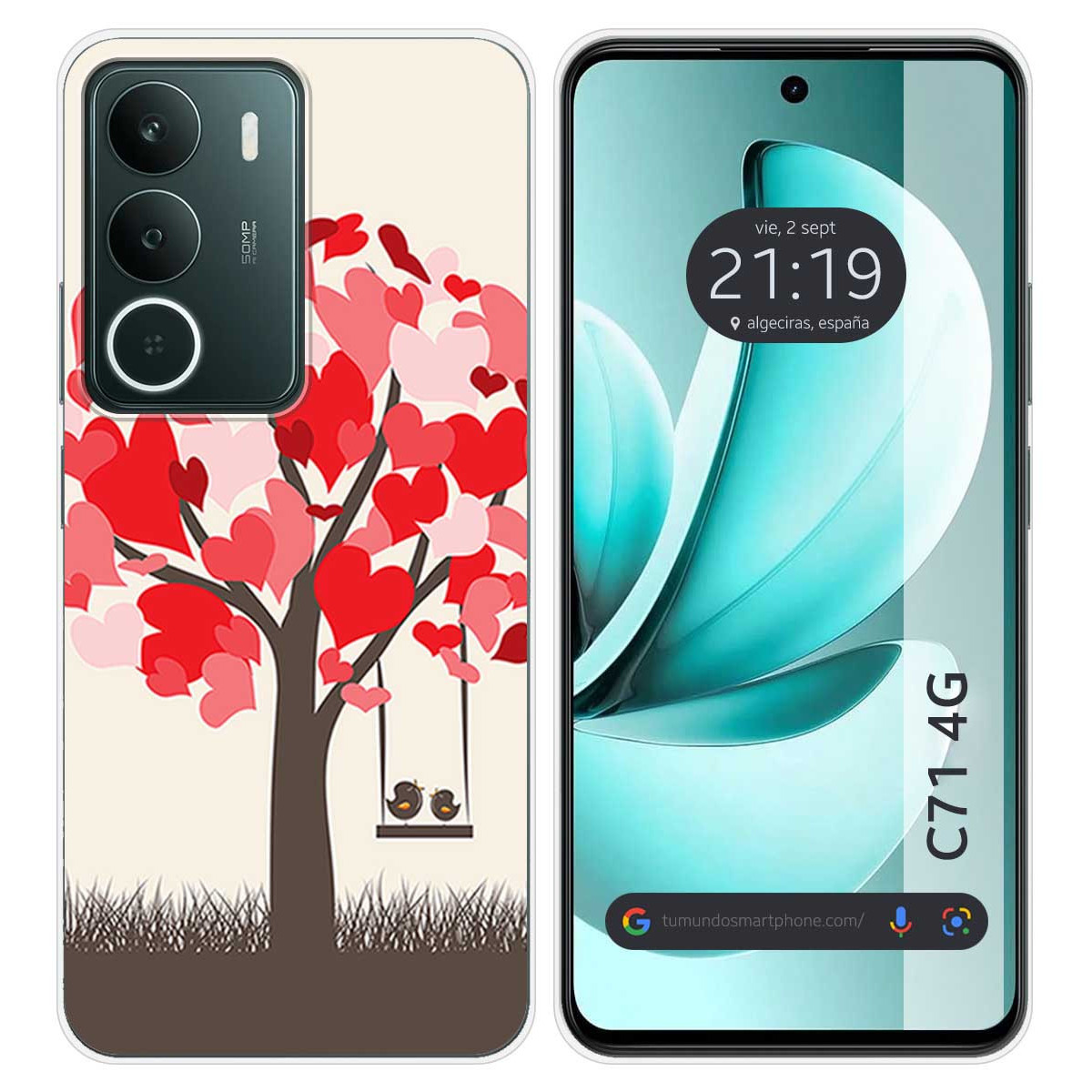 Funda Silicona para Realme C71 4G diseño Pajaritos Dibujos