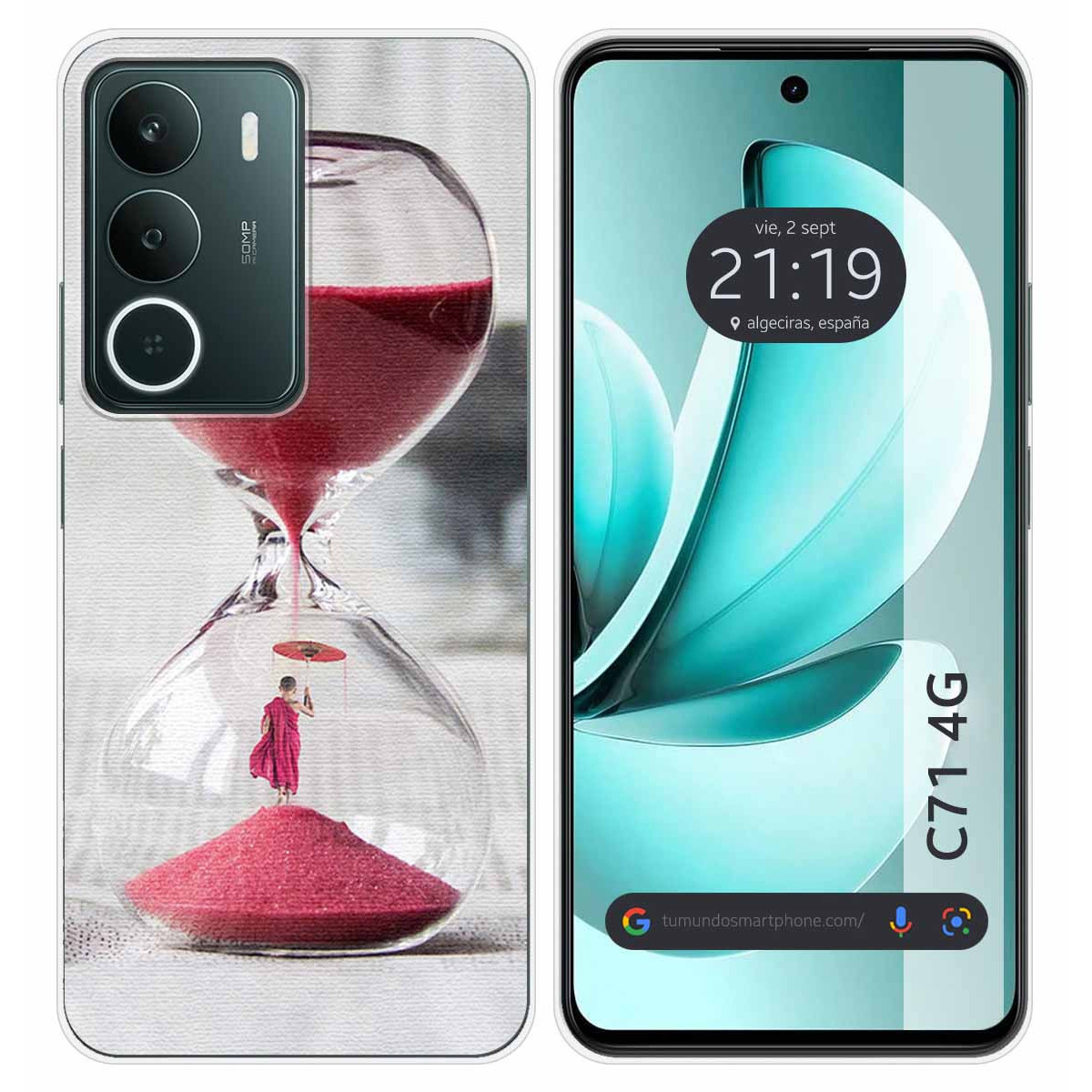 Funda Silicona para Realme C71 4G diseño Reloj Dibujos