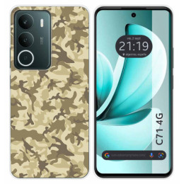 Funda Silicona para Realme C71 4G diseño Sand Camuflaje Dibujos