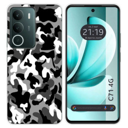 Funda Silicona para Realme C71 4G diseño Snow Camuflaje Dibujos