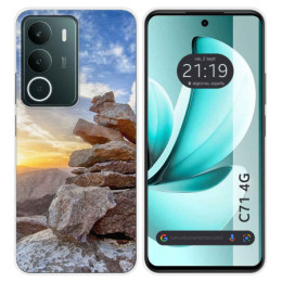 Funda Silicona para Realme C71 4G diseño Sunset Dibujos