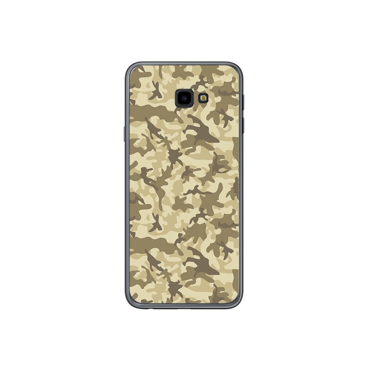 Funda Gel Tpu para Samsung Galaxy J4+ Plus Diseño Sand Camuflaje Dibujos
