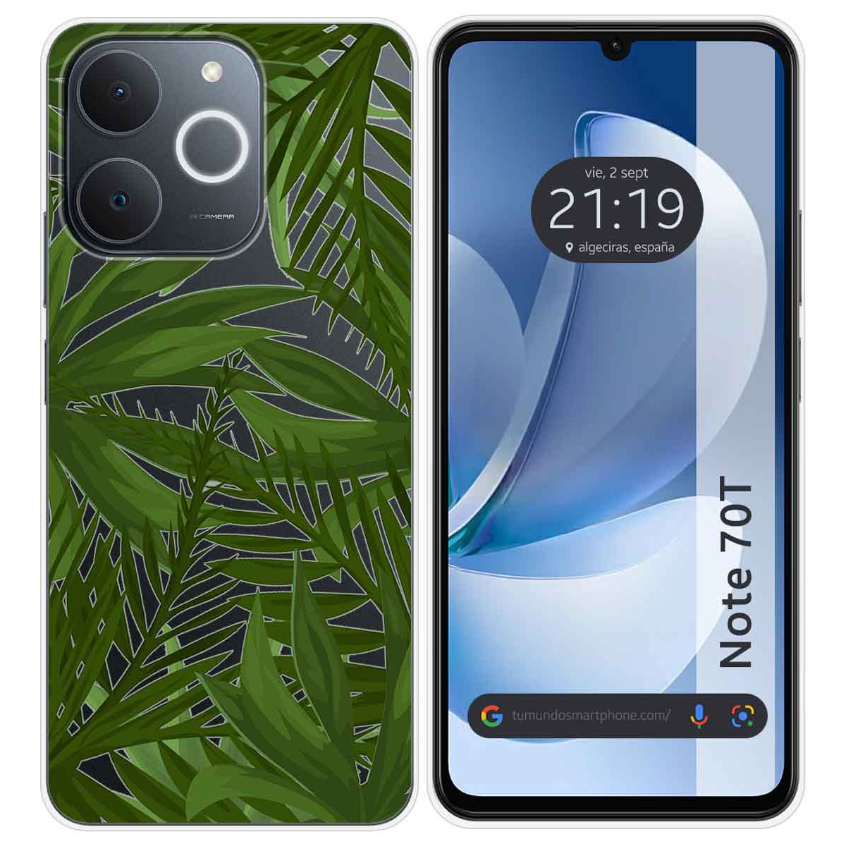Funda Silicona Transparente para Realme Note 70T diseño Jungla Dibujos