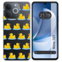 Funda Silicona Transparente para Realme Note 70T diseño Pato Dibujos