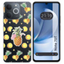 Funda Silicona Transparente para Realme Note 70T diseño Piña Dibujos