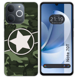 Funda Silicona para Realme Note 70T diseño Camuflaje 01 Dibujos
