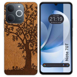 Funda Silicona para Realme Note 70T diseño Cuero 03 Dibujos