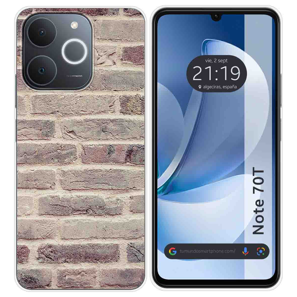 Funda Silicona para Realme Note 70T diseño Ladrillo 01 Dibujos