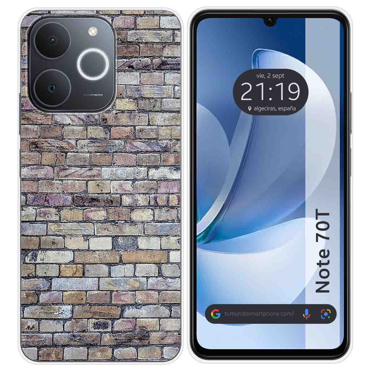 Funda Silicona para Realme Note 70T diseño Ladrillo 02 Dibujos