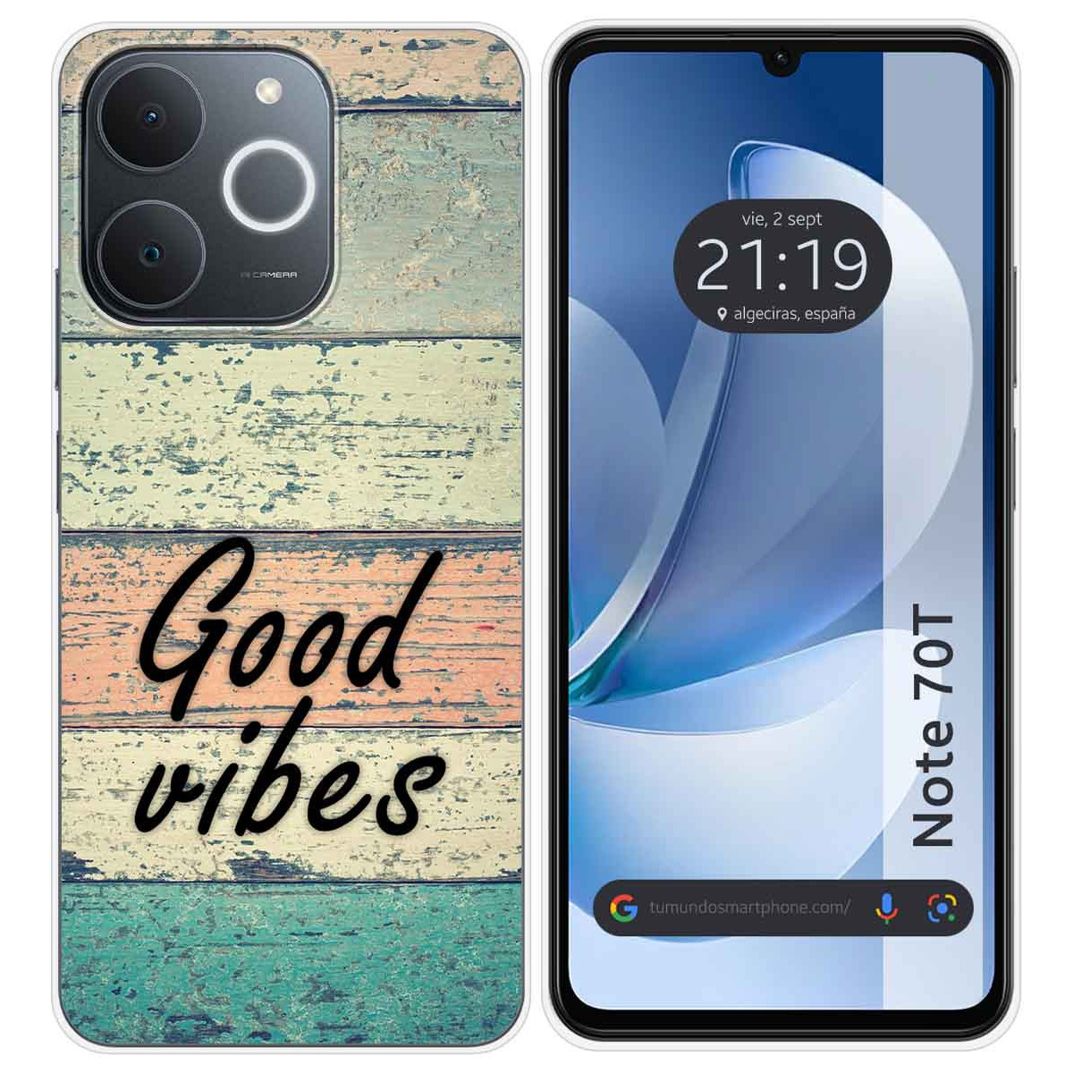 Funda Silicona para Realme Note 70T diseño Madera 01 Dibujos