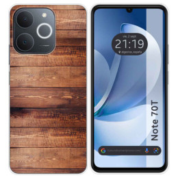 Funda Silicona para Realme Note 70T diseño Madera 02 Dibujos