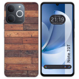 Funda Silicona para Realme Note 70T diseño Madera 03 Dibujos