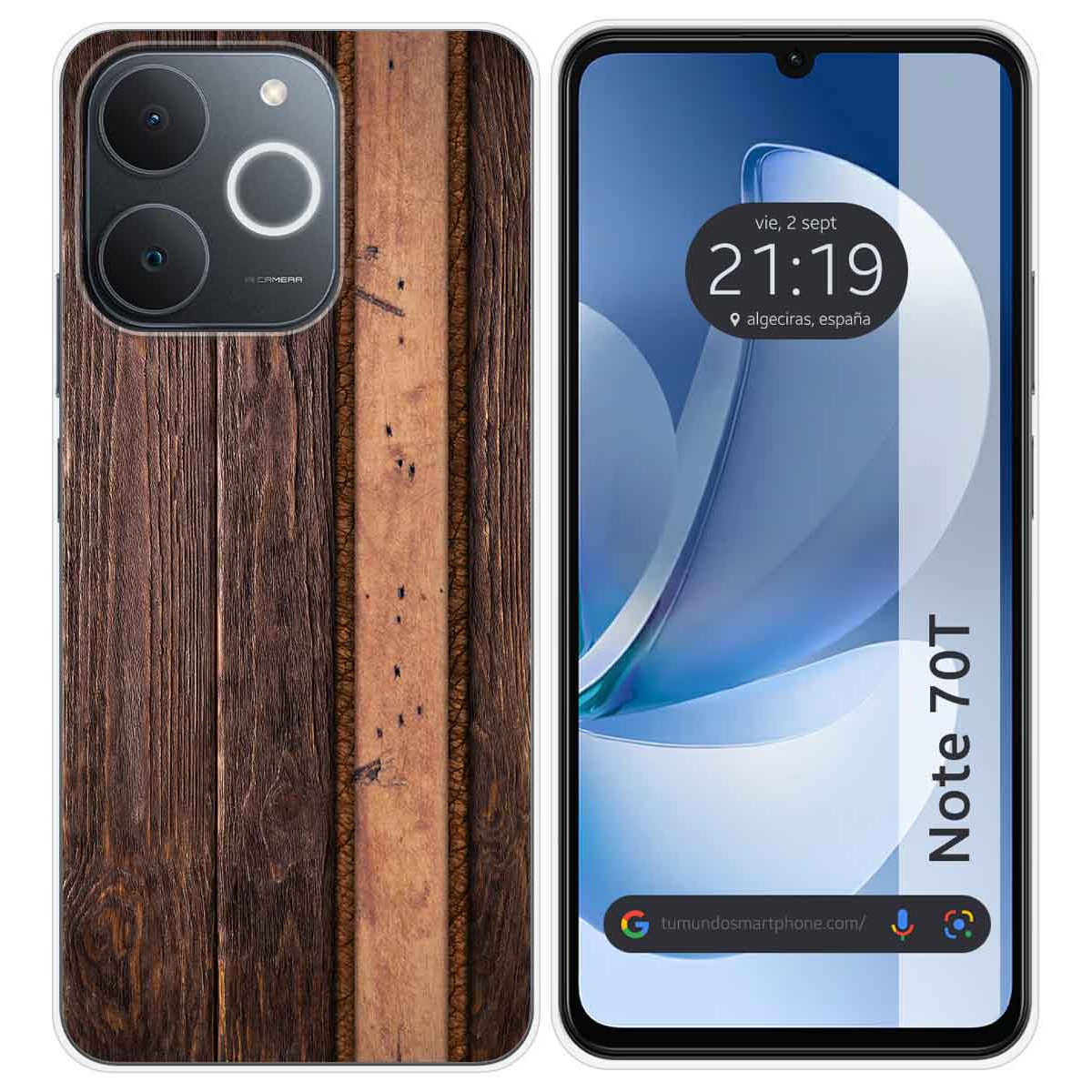 Funda Silicona para Realme Note 70T diseño Madera 05 Dibujos