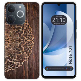 Funda Silicona para Realme Note 70T diseño Madera 06 Dibujos