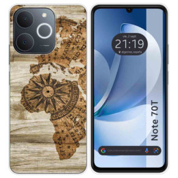 Funda Silicona para Realme Note 70T diseño Madera 07 Dibujos