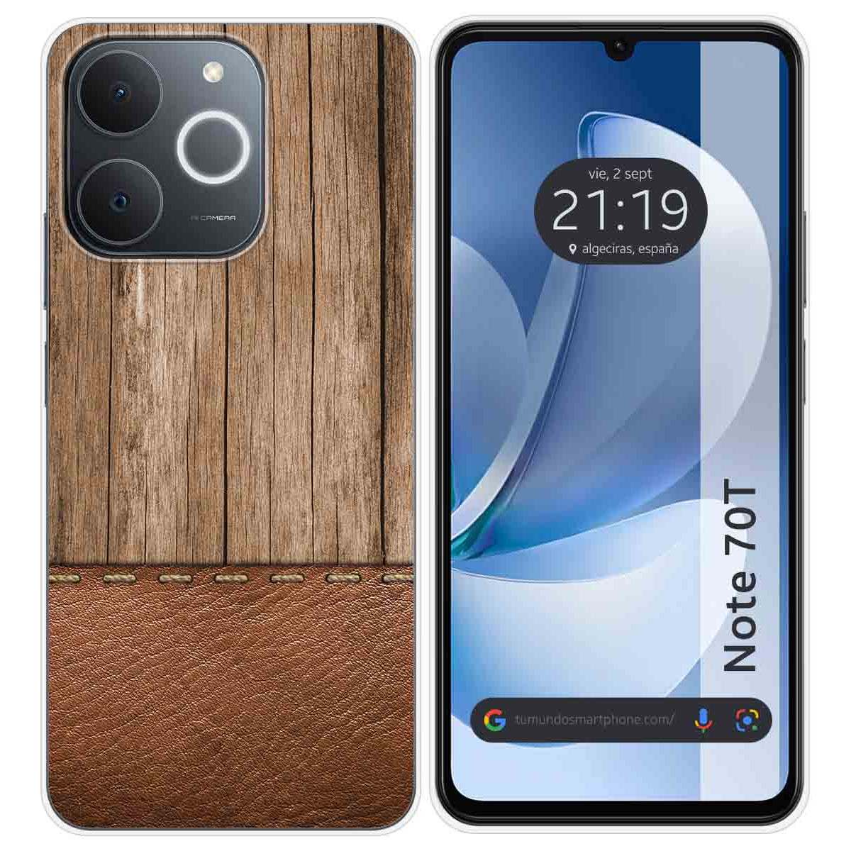 Funda Silicona para Realme Note 70T diseño Madera 09 Dibujos