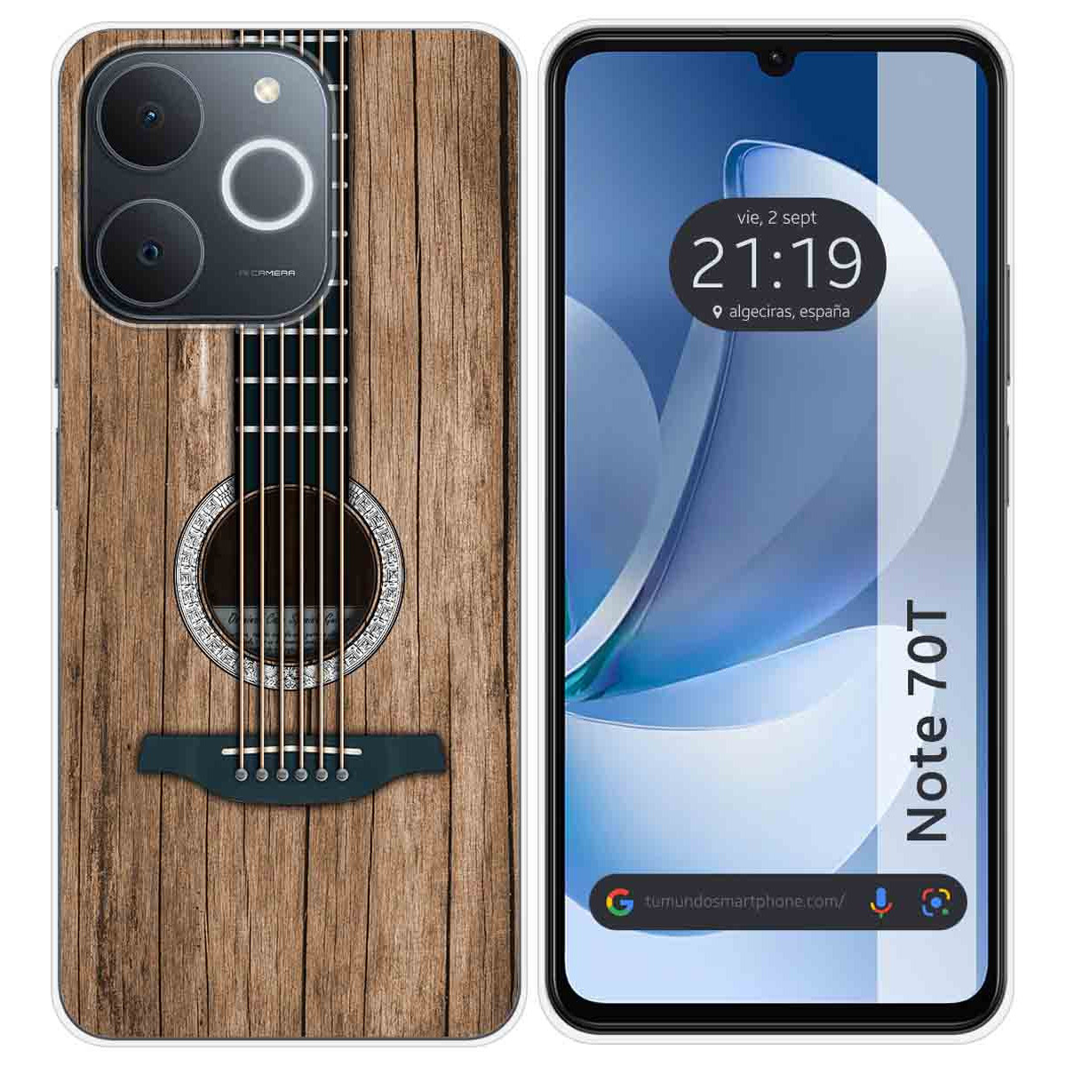 Funda Silicona para Realme Note 70T diseño Madera 11 Dibujos