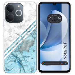 Funda Silicona para Realme Note 70T diseño Mármol 02 Dibujos