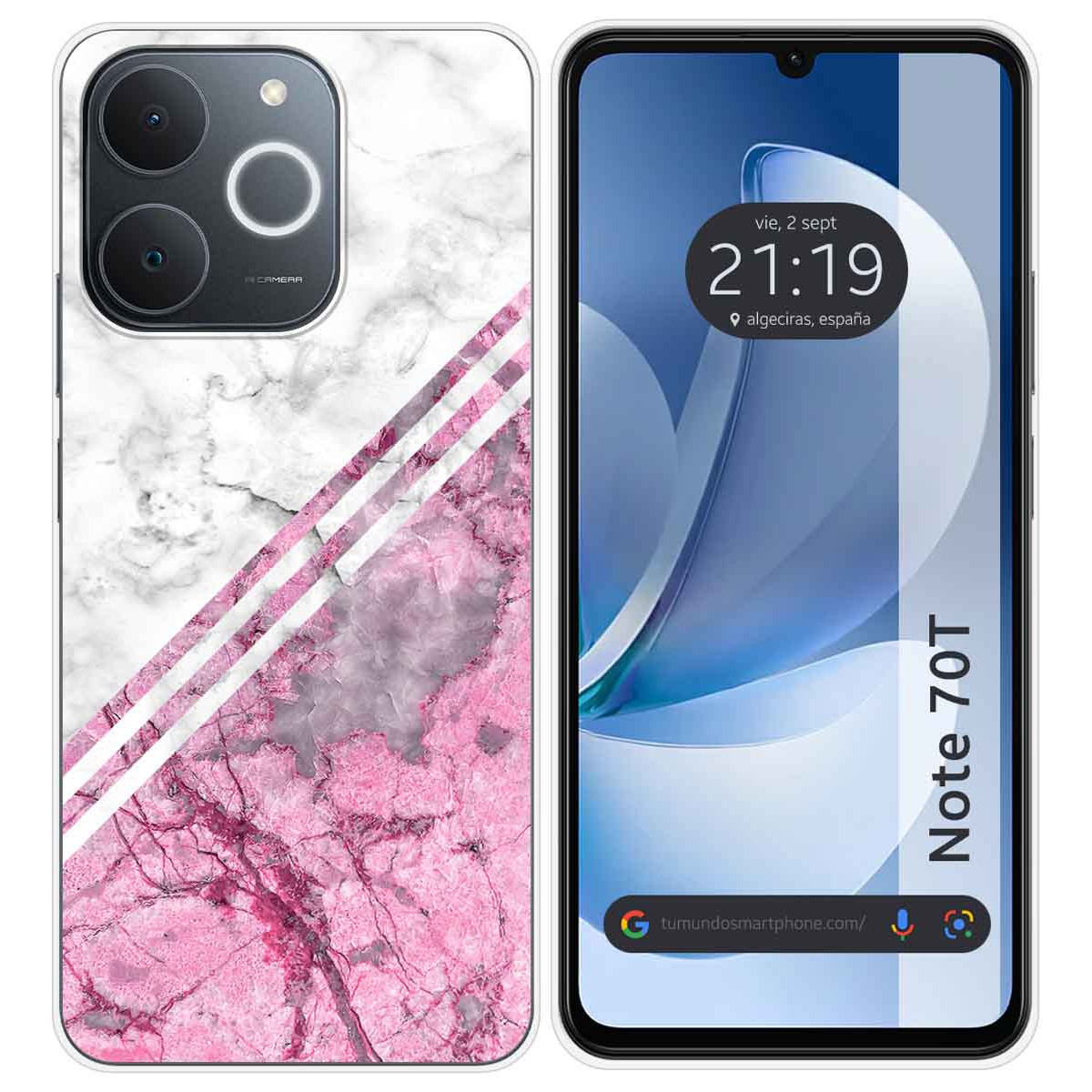 Funda Silicona para Realme Note 70T diseño Mármol 03 Dibujos