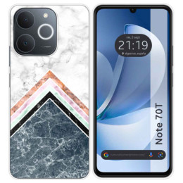 Funda Silicona para Realme Note 70T diseño Mármol 05 Dibujos