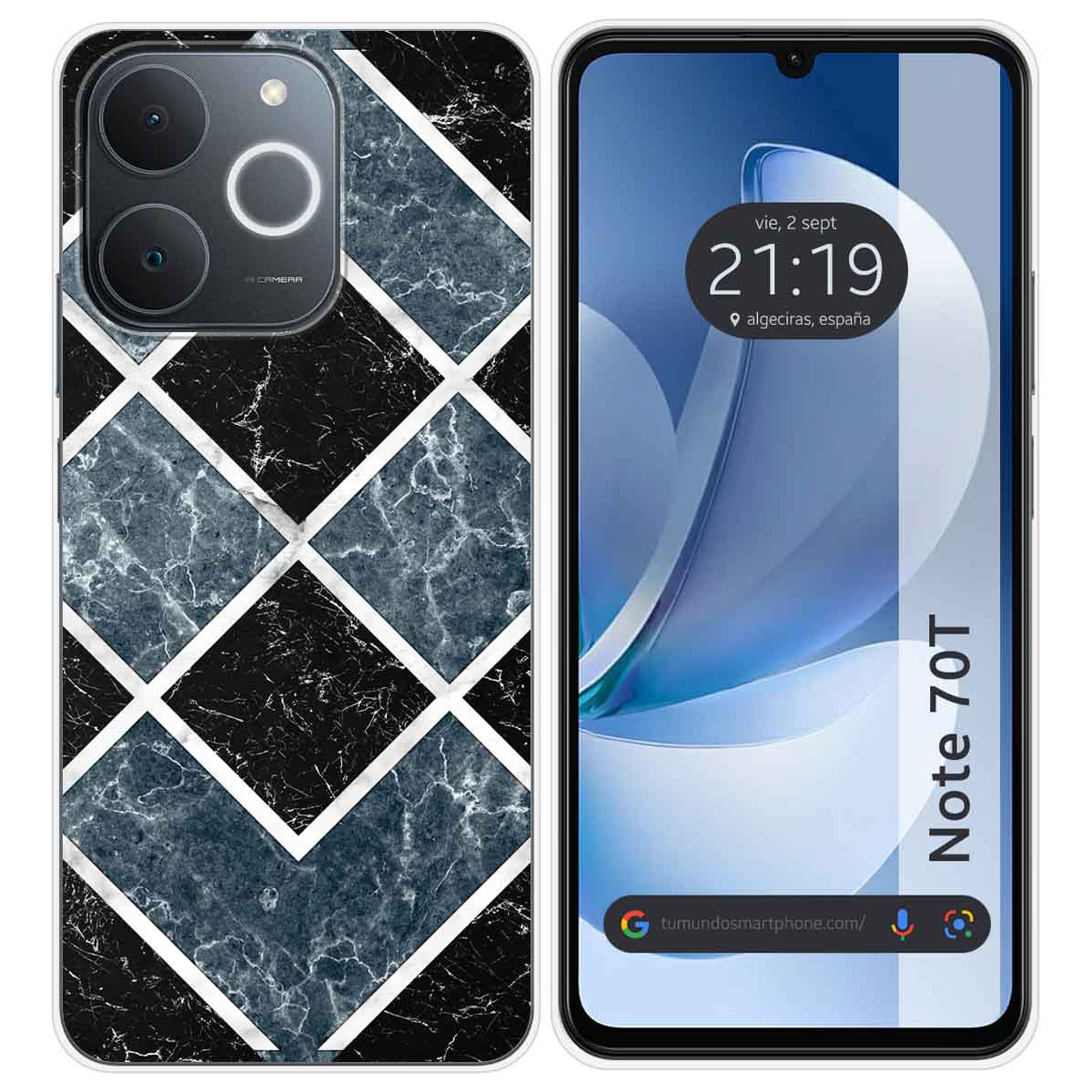 Funda Silicona para Realme Note 70T diseño Mármol 06 Dibujos