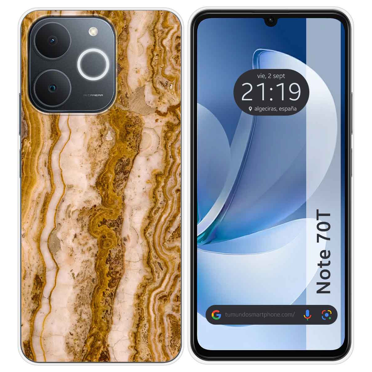 Funda Silicona para Realme Note 70T diseño Mármol 10 Dibujos