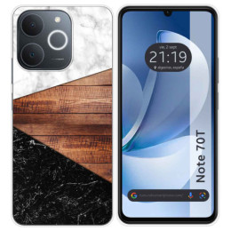 Funda Silicona para Realme Note 70T diseño Mármol 11 Dibujos