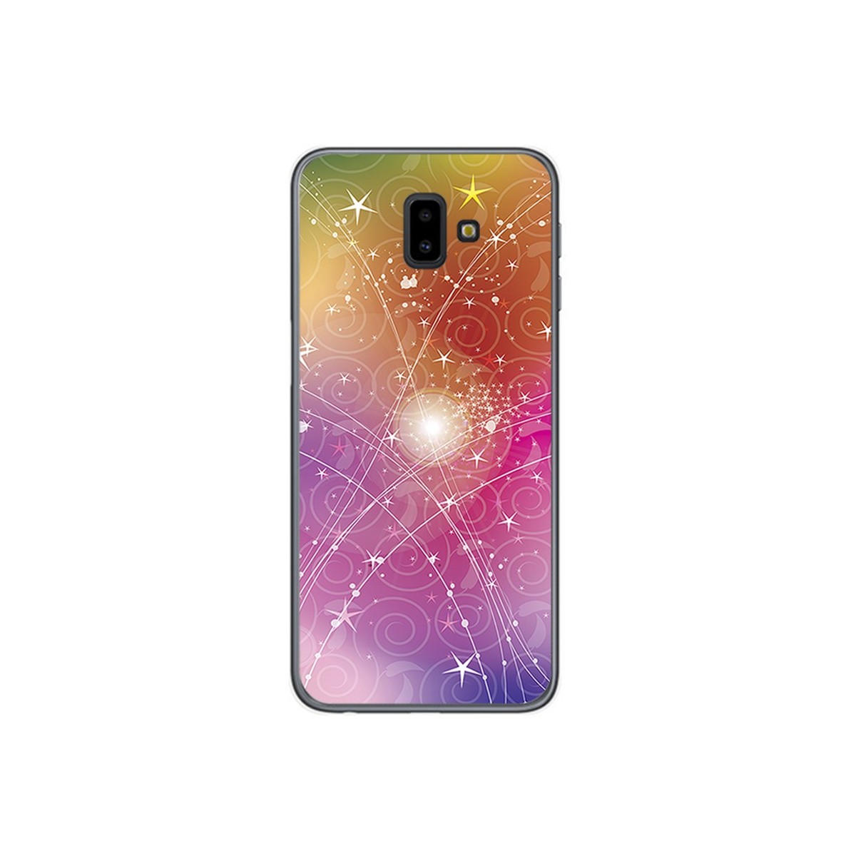 Funda Gel Tpu para Samsung Galaxy J6+ Plus Diseño Abstracto Dibujos