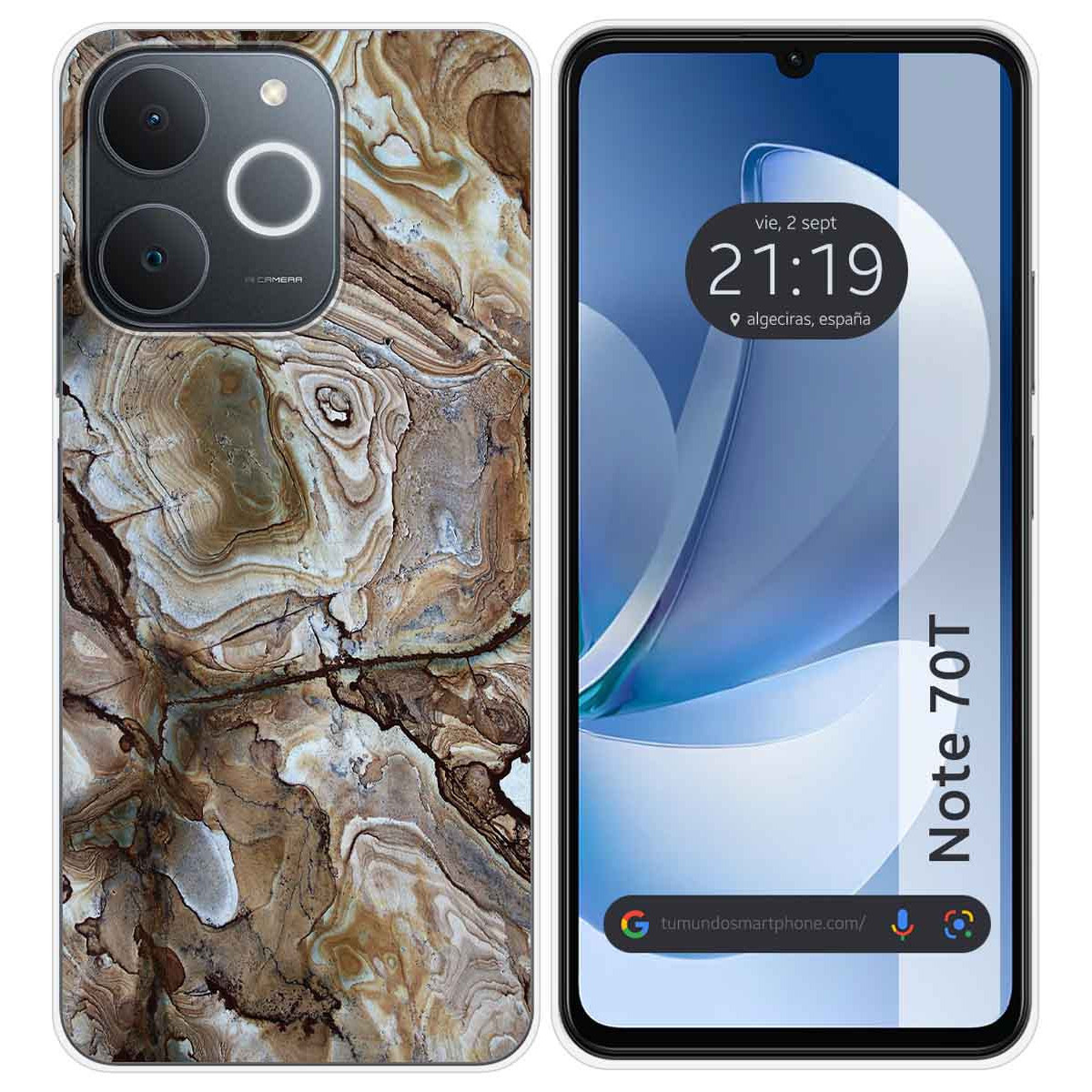 Funda Silicona para Realme Note 70T diseño Mármol 14 Dibujos