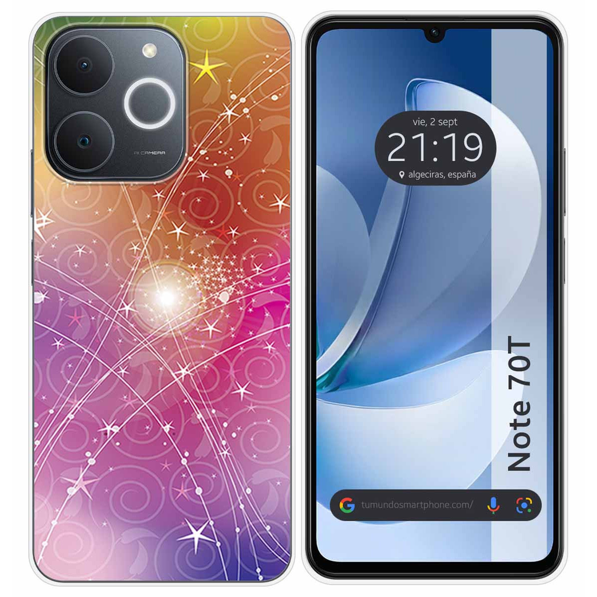 Funda Silicona para Realme Note 70T diseño Abstracto Dibujos