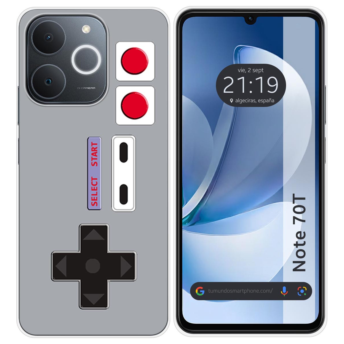 Funda Silicona para Realme Note 70T diseño Consola Dibujos