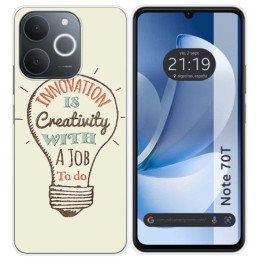 Funda Silicona para Realme Note 70T diseño Creativity Dibujos