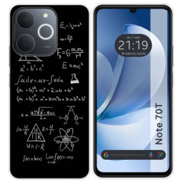 Funda Silicona para Realme Note 70T diseño Formulas Dibujos