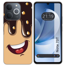 Funda Silicona para Realme Note 70T diseño Helado Chocolate Dibujos