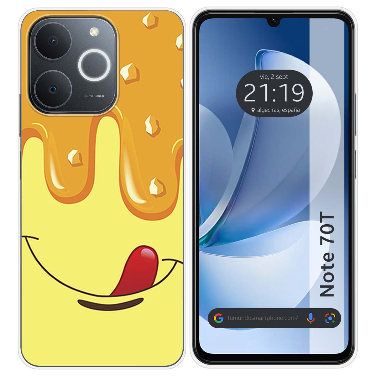 Funda Silicona para Realme Note 70T diseño Helado Vainilla Dibujos