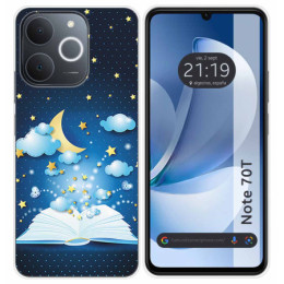 Funda Silicona para Realme Note 70T diseño Libro Cuentos Dibujos