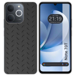 Funda Silicona para Realme Note 70T diseño Metal Dibujos
