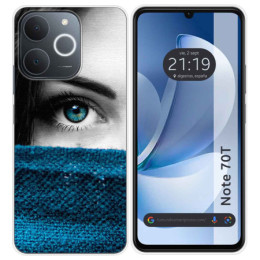 Funda Silicona para Realme Note 70T diseño Ojo Dibujos