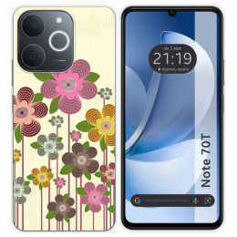 Funda Silicona para Realme Note 70T diseño Primavera En Flor Dibujos