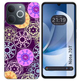 Funda Silicona para Realme Note 70T diseño Radial Dibujos
