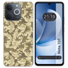 Funda Silicona para Realme Note 70T diseño Sand Camuflaje Dibujos