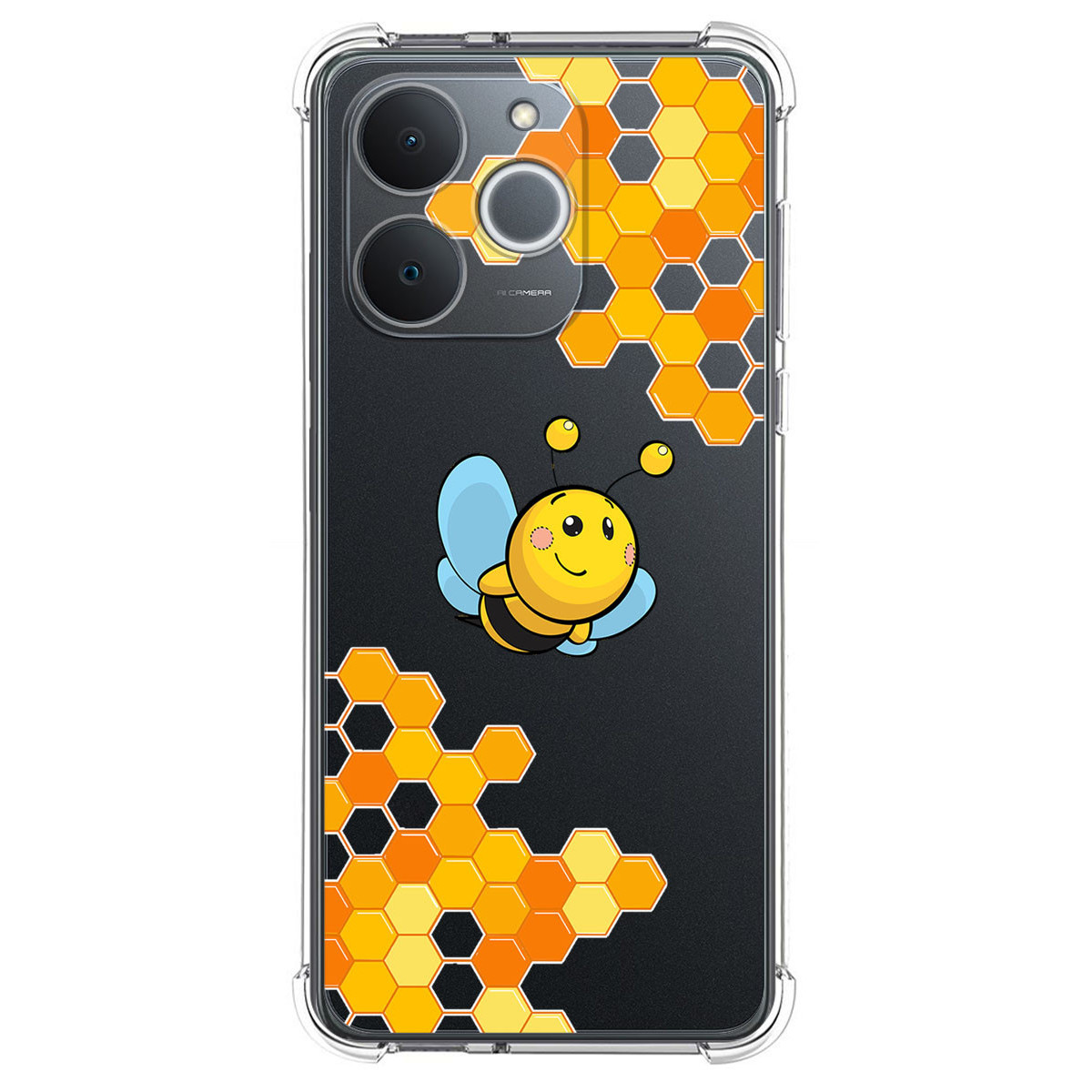Funda Silicona Antigolpes para Realme Note 70T diseño Abeja Dibujos