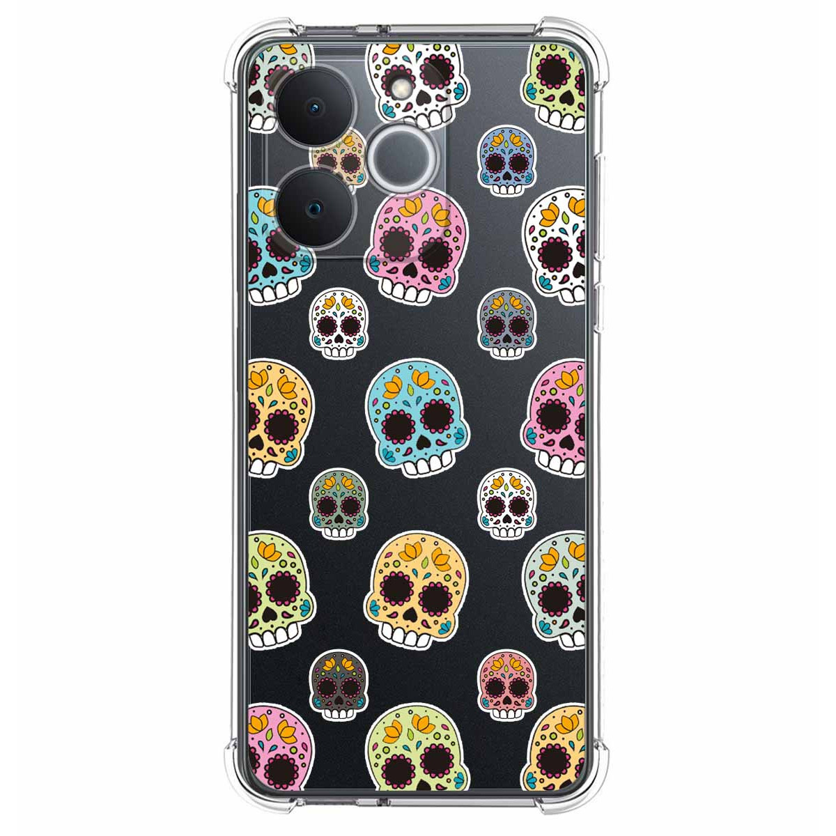 Funda Silicona Antigolpes para Realme Note 70T diseño Catrina Dibujos