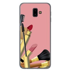Funda Gel Tpu para Samsung Galaxy J6+ Plus Diseño Brochas Dibujos