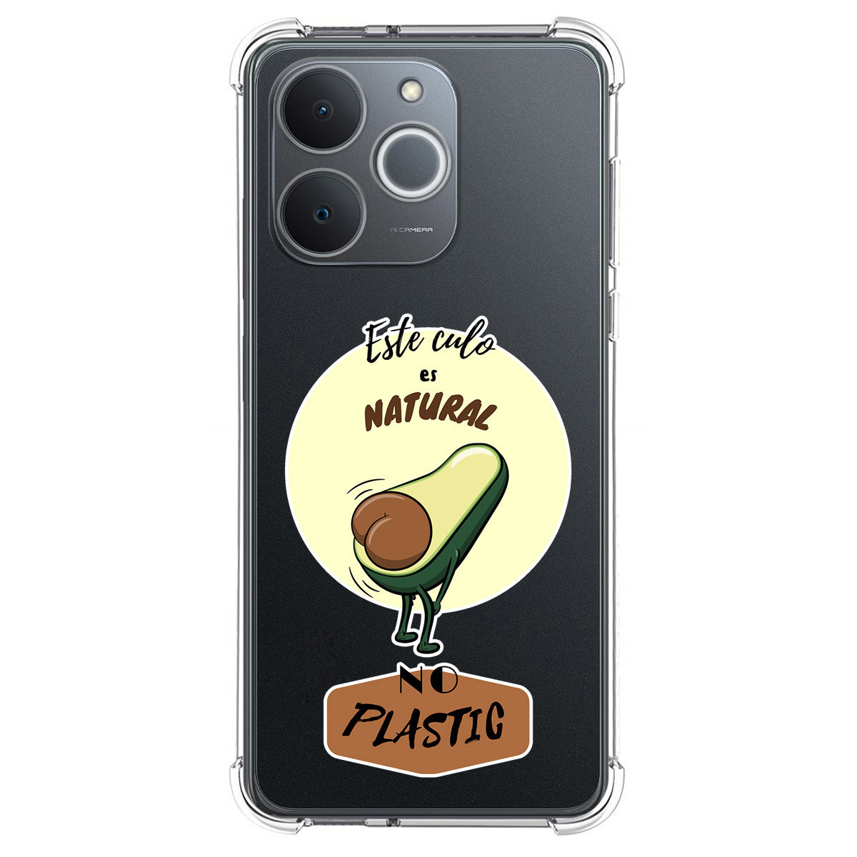 Funda Silicona Antigolpes para Realme Note 70T diseño Culo Natural Dibujos