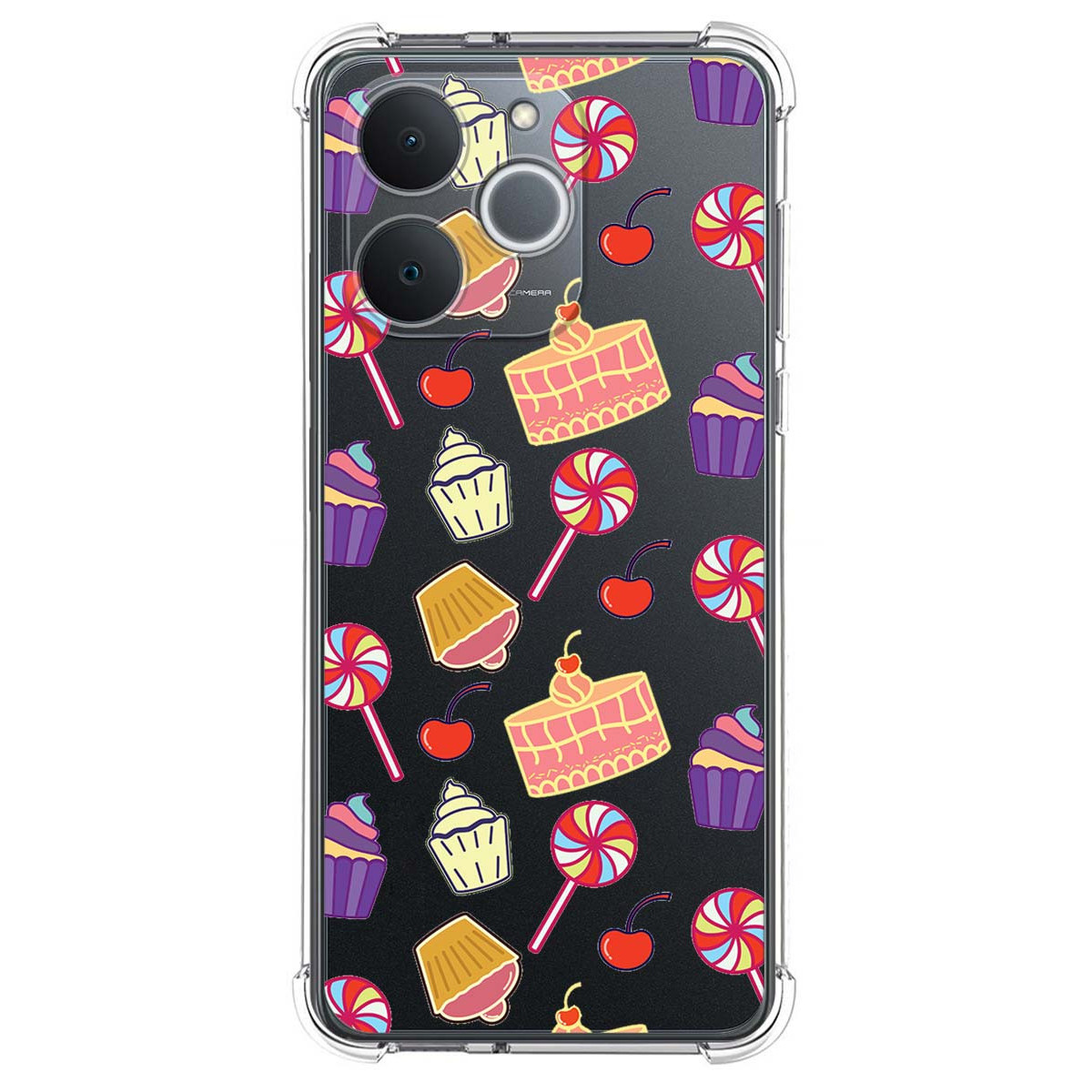 Funda Silicona Antigolpes para Realme Note 70T diseño Dulces 01 Dibujos