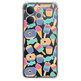 Funda Silicona Antigolpes para Realme Note 70T diseño Dulces 02 Dibujos