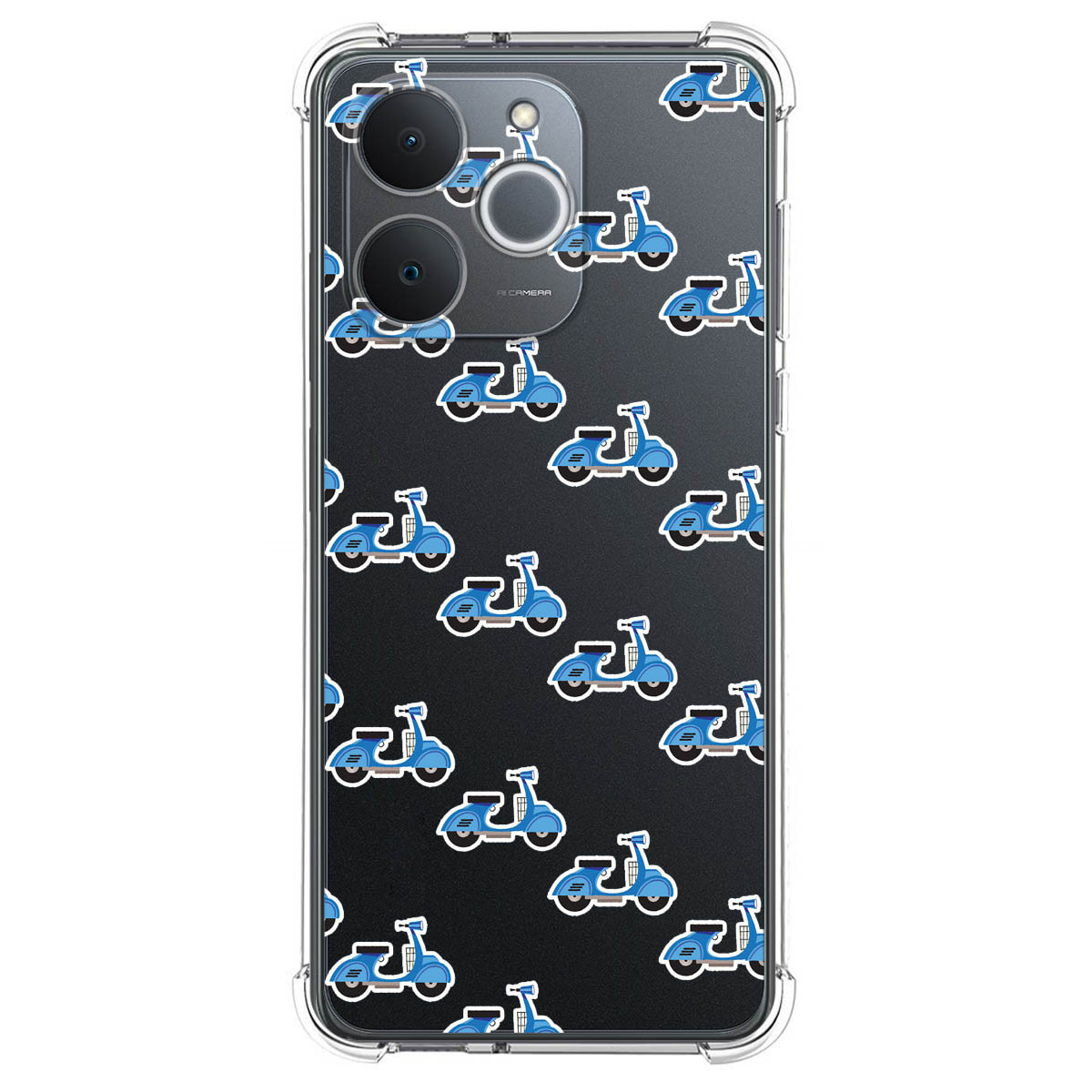 Funda Silicona Antigolpes para Realme Note 70T diseño Scooter Dibujos
