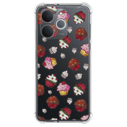 Funda Silicona Antigolpes para Realme Note 70T diseño Muffins Dibujos