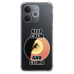 Funda Silicona Antigolpes para Realme Note 70T diseño Mujer Escalada Dibujos